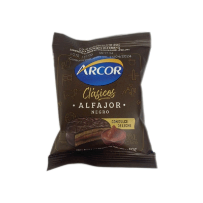 Alfajor negro arcor