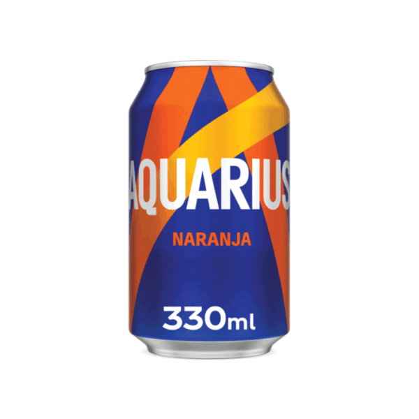 Aquarius naranja lata