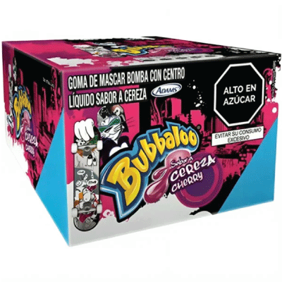 Chicle cereza caja