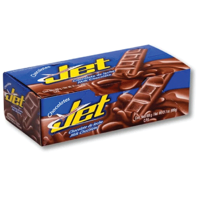 Chocolatina jet caja